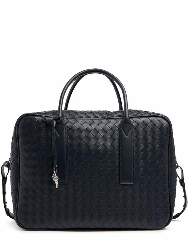 Photo: BOTTEGA VENETA Getaway Large Leather Weekender Bag