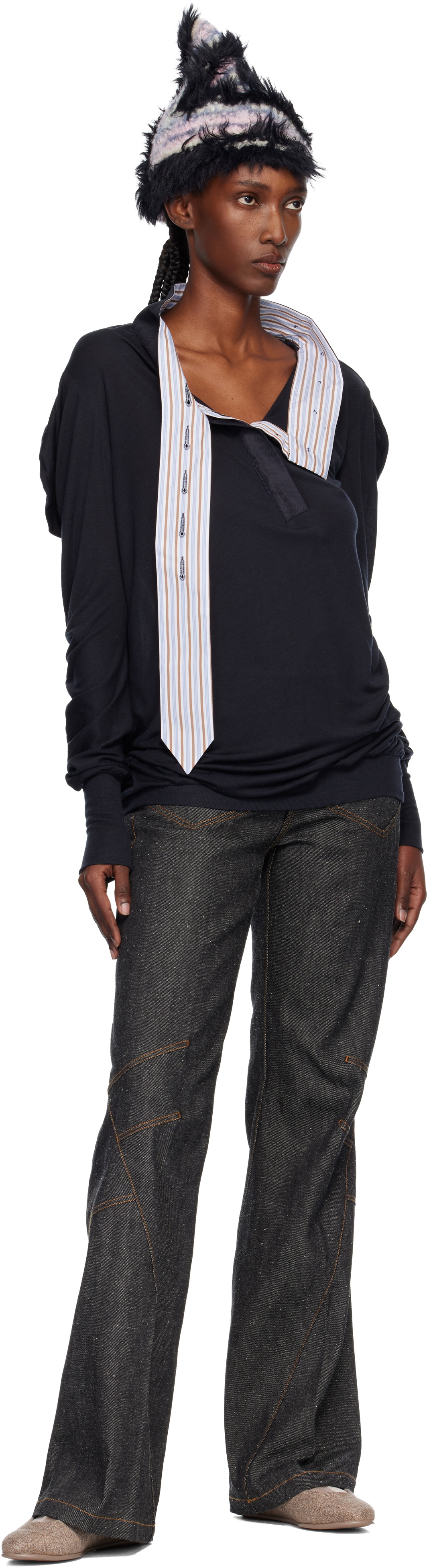 Kiko Kostadinov Indigo K Straight Leg Jeans