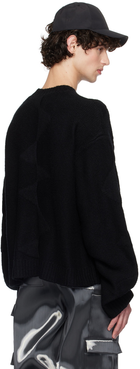 HELIOT EMIL Black Spiral Sweater