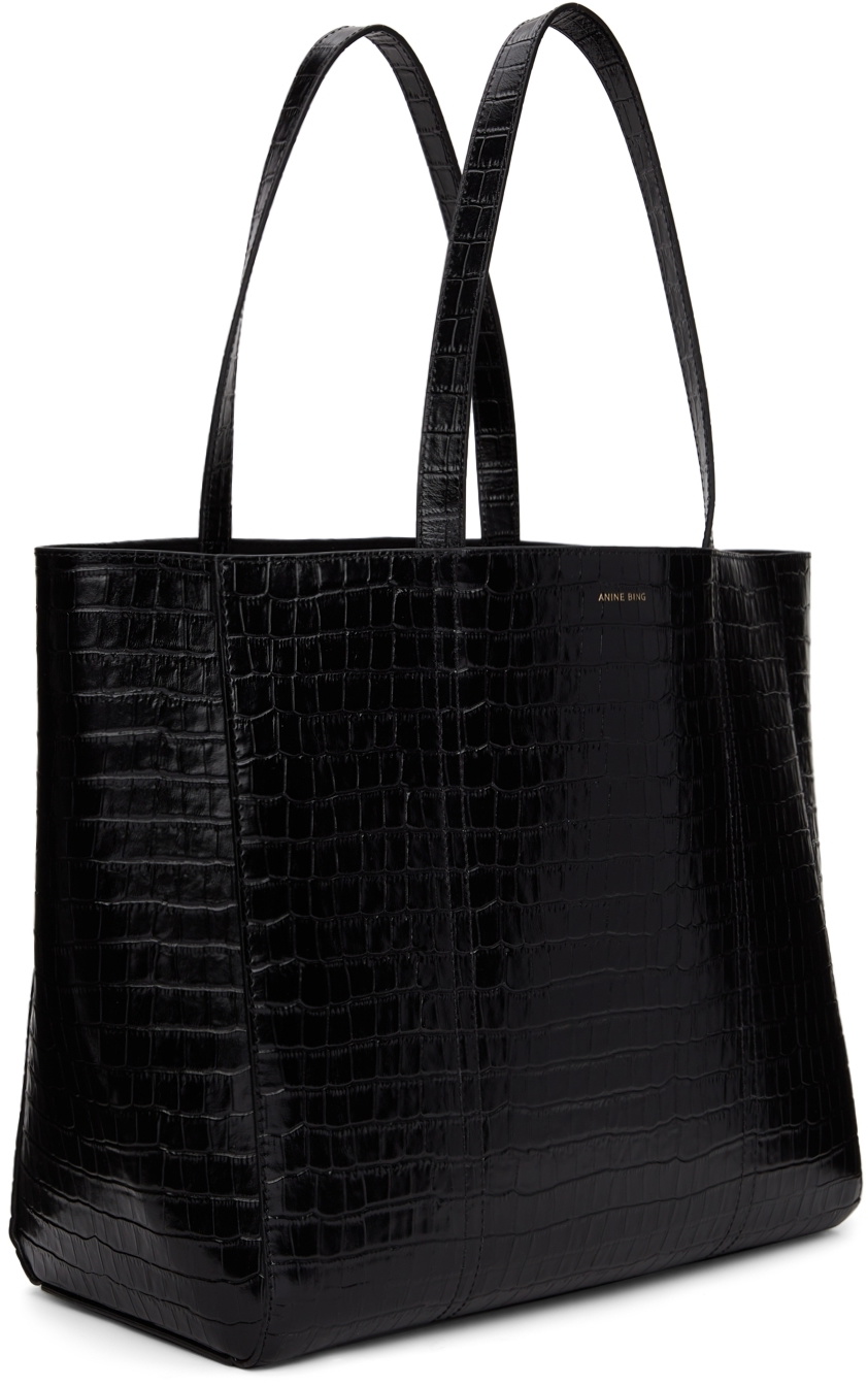 ANINE BING Black Croco Tote ANINE BING