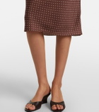 Posse Phoebe polka-dot halterneck midi dress
