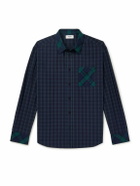 CELINE - Checked Cotton Shirt - Blue