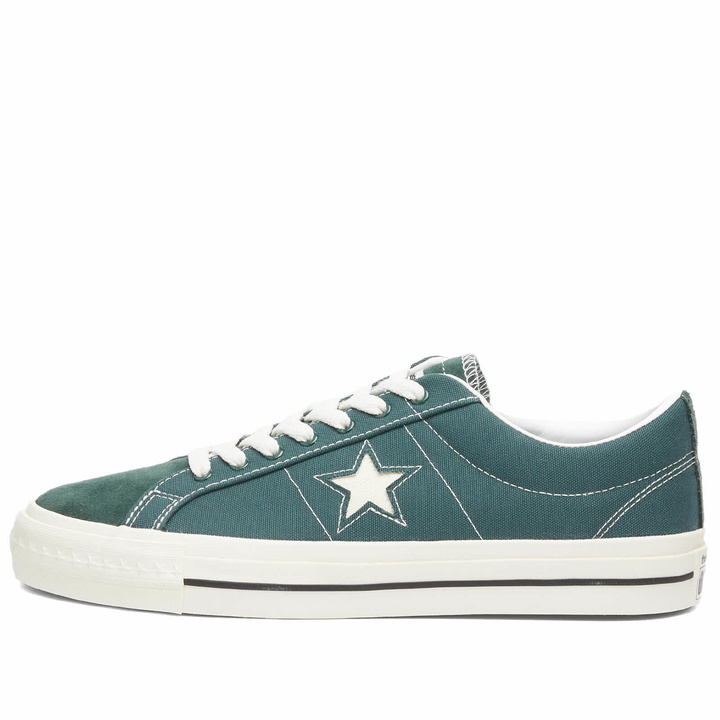 Photo: Converse Men's x thisisneverthat One Star Pro in Trekking Green/Black/White