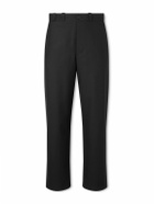 The Row - Ottis Straight-Leg Virgin Wool-Flannel Trousers - Black