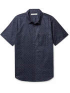 Outerknown - S.E.A. Floral-Print Organic Cotton and Hemp-Blend Shirt - Blue