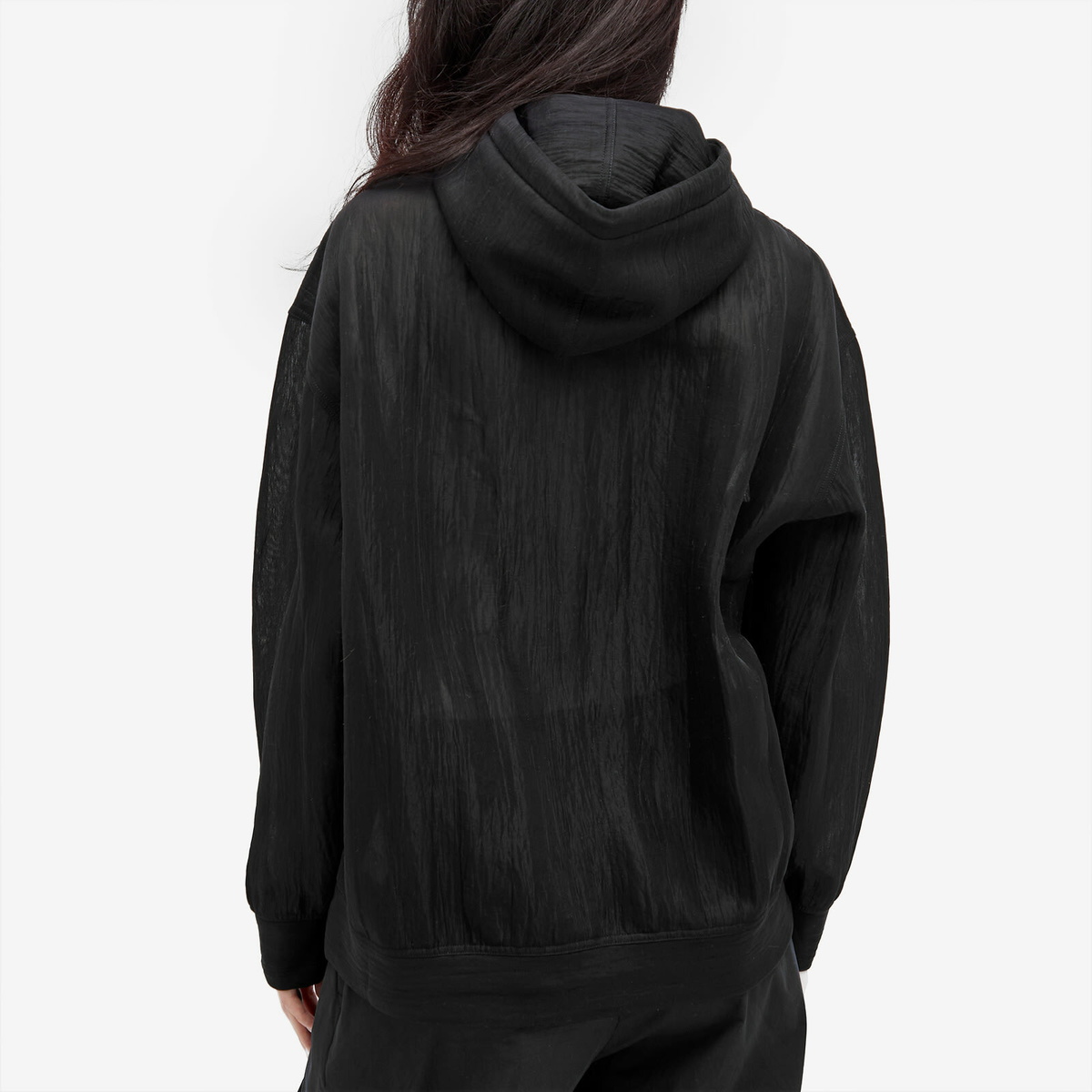 AURALEE ELASTIC SHEER NYLON PO PARKA / BLACK - n e p