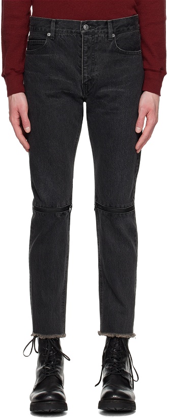 Photo: Undercover Black Zip Jeans