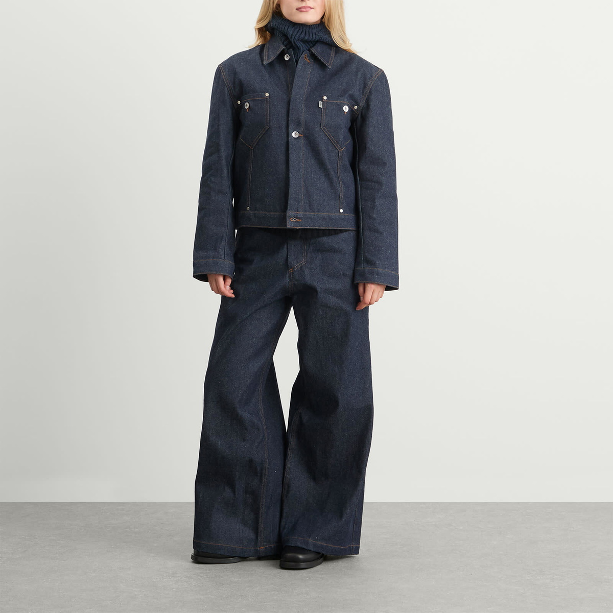 YMC Women's Loft Jacket in Indigo