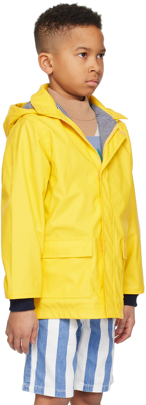 Petit Bateau Kids Yellow Latah Rain Coat Petit Bateau