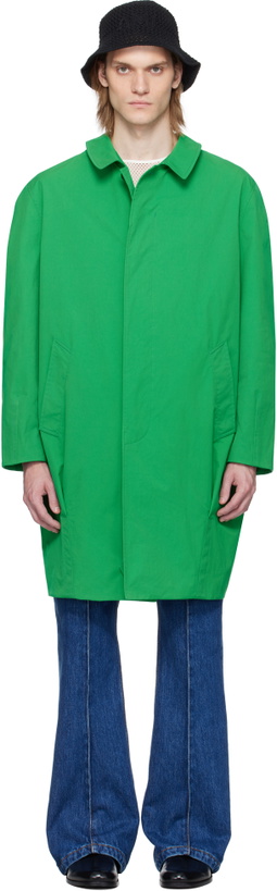 Photo: Bally Green Twill Coat