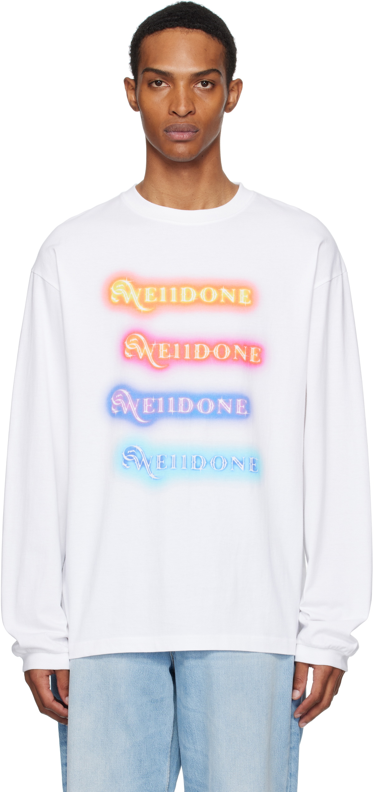 We11done White Printed T-Shirt We11done