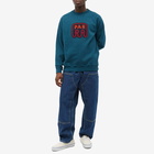 By Parra Men's Fast Food Logo Crew Sweat in Deep Sea