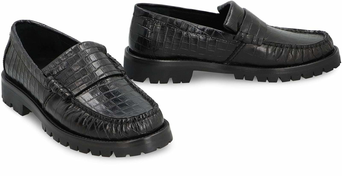 Rhude Printed Leather Loafers Rhude display picture 2