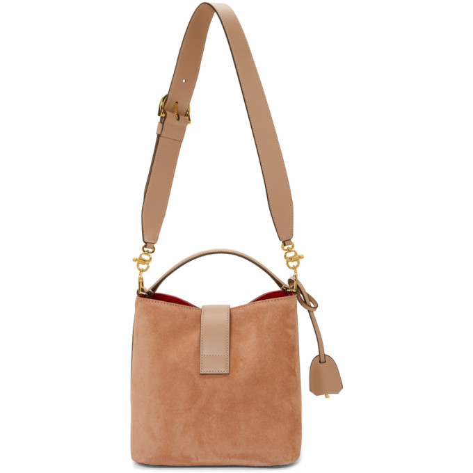 Mark Cross Beige Small Suede Murphy Bucket Bag