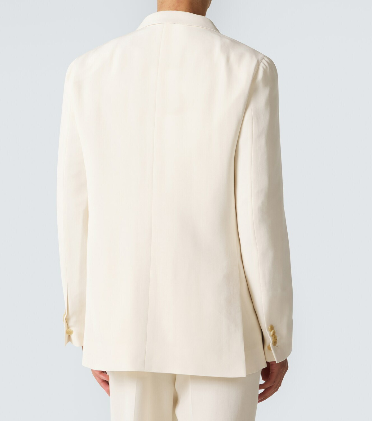 Umit Benan Pietro silk and cotton-blend suit jacket