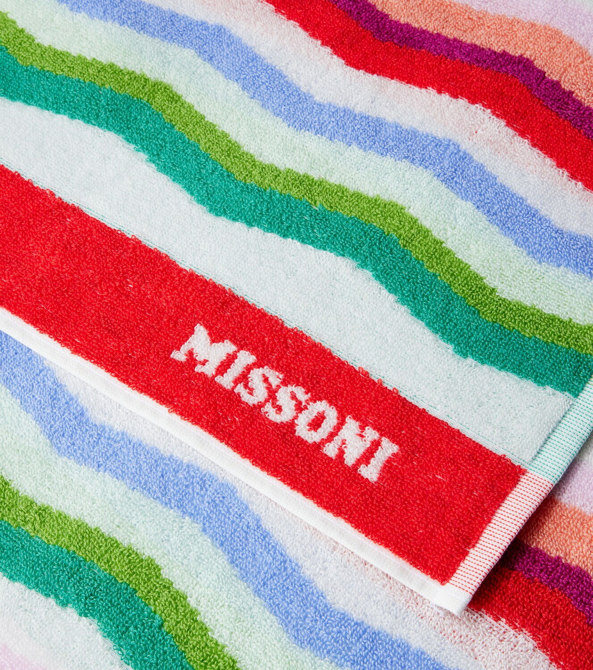 Missoni Wave cotton terry beach towel