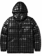 Moncler Genius - 7 Moncler FRGMT Hiroshi Fujiwara Quilted Houndstooth-Printed Felt Hooded Down Jacket - Black