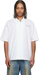 Off-White White Circle Off Bowling Shirt