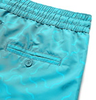 FRESCOBOL CARIOCA - Slim-Fit Printed Short-Length Swim Shorts - Blue