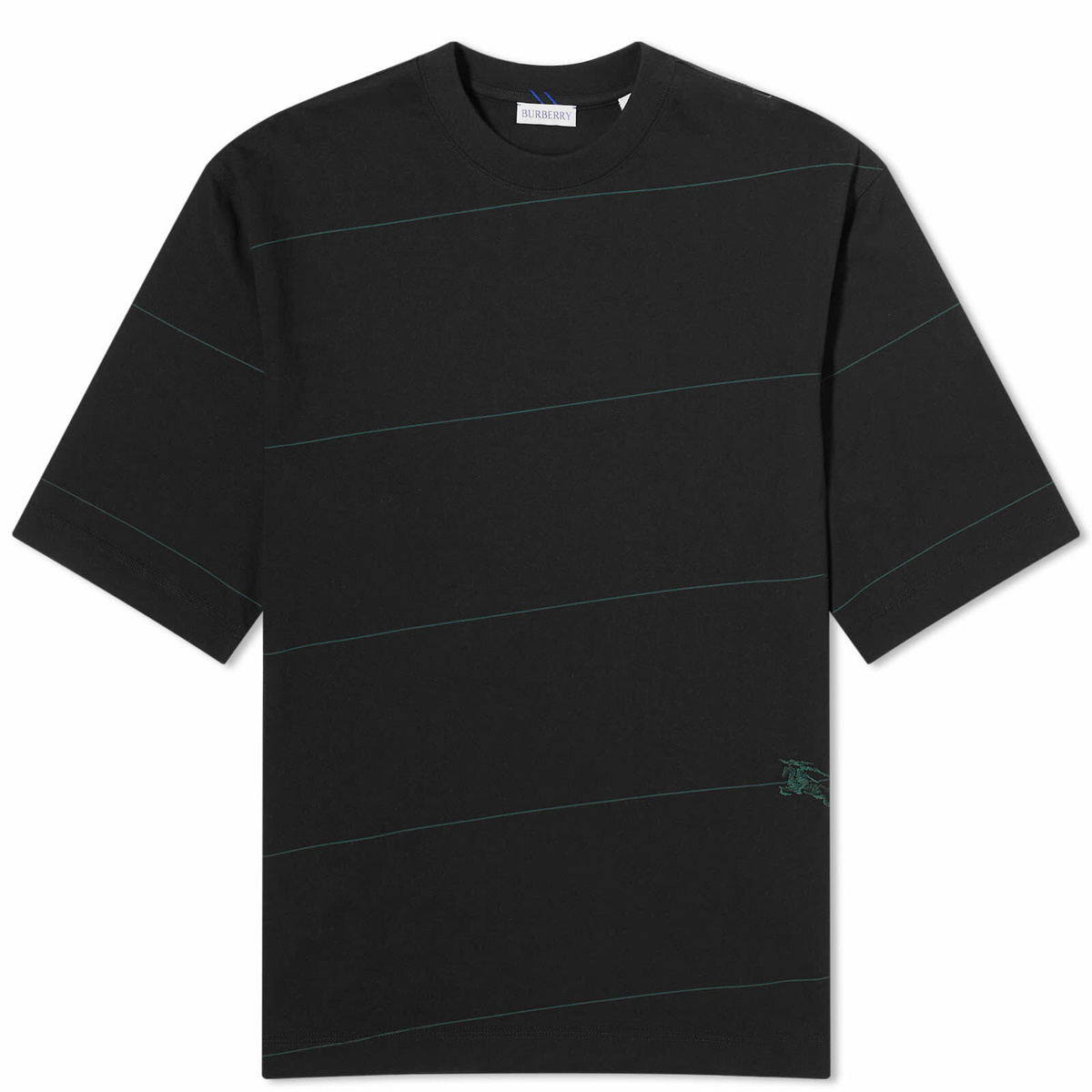 【BURBERRY】Striped Cotton T-shirt Burberry Striped Cotton T-shirt, Size: XXXL | ShopRunner