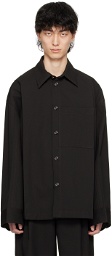 Bottega Veneta Black Patch Pocket Shirt