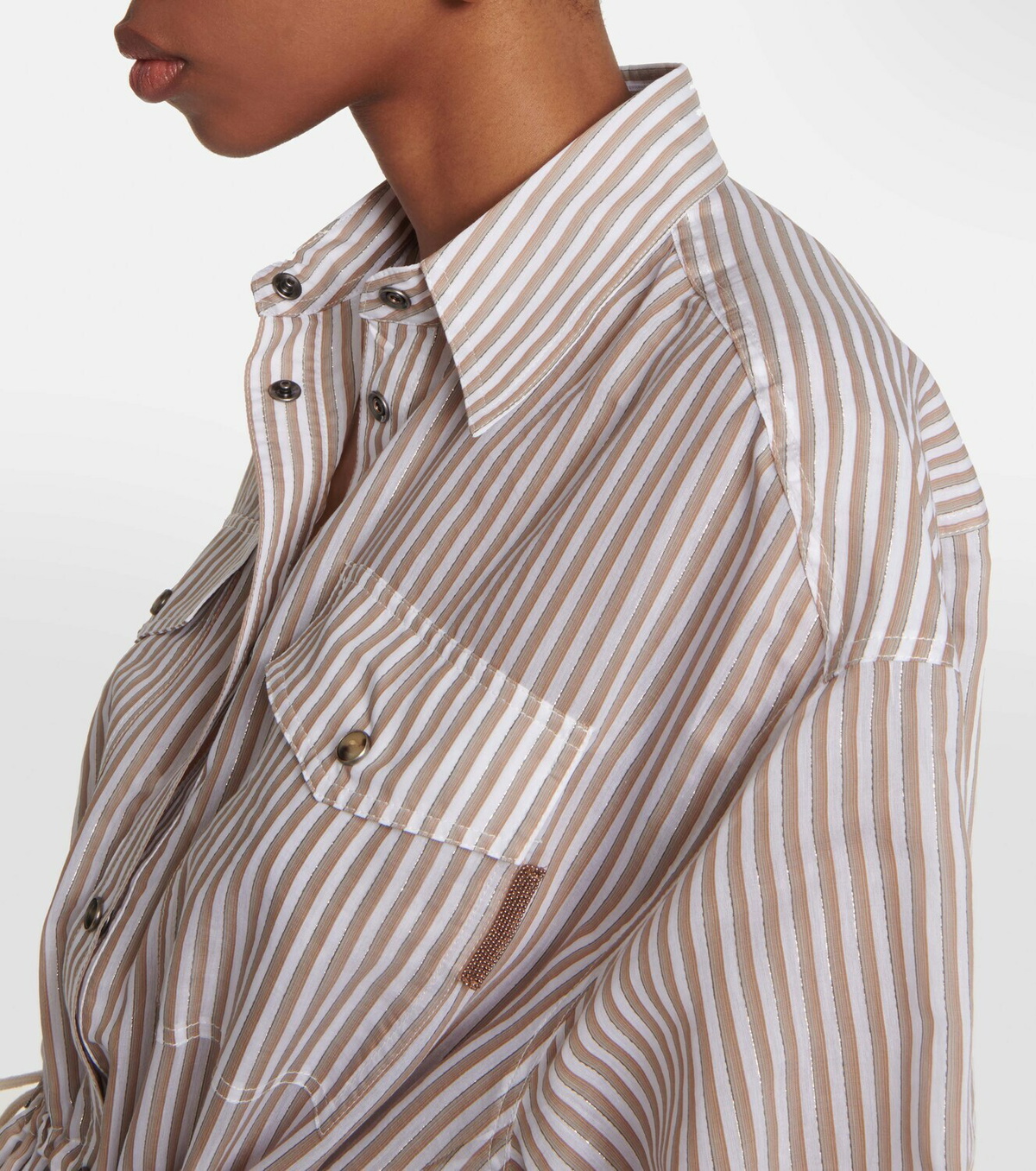 Brunello Cucinelli Brown Silk Clothing