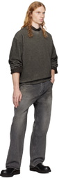 COOR Gray Cutting Detail Dying Sweater