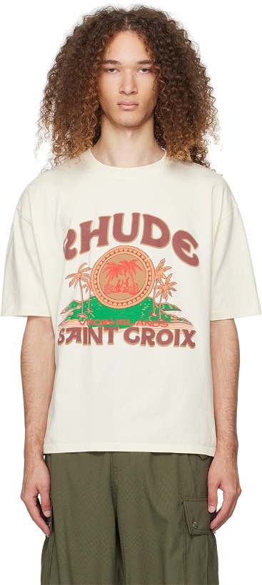 Photo: Rhude Off-White 'Saint-Croix' T-Shirt