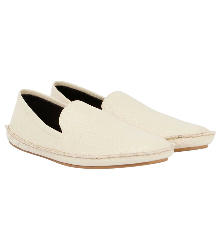 Photo: The Row Vasko leather slip-on shoes