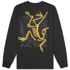 Arc'teryx Men's Multi Bird Logo Long Sleeve T-Shirt in Black