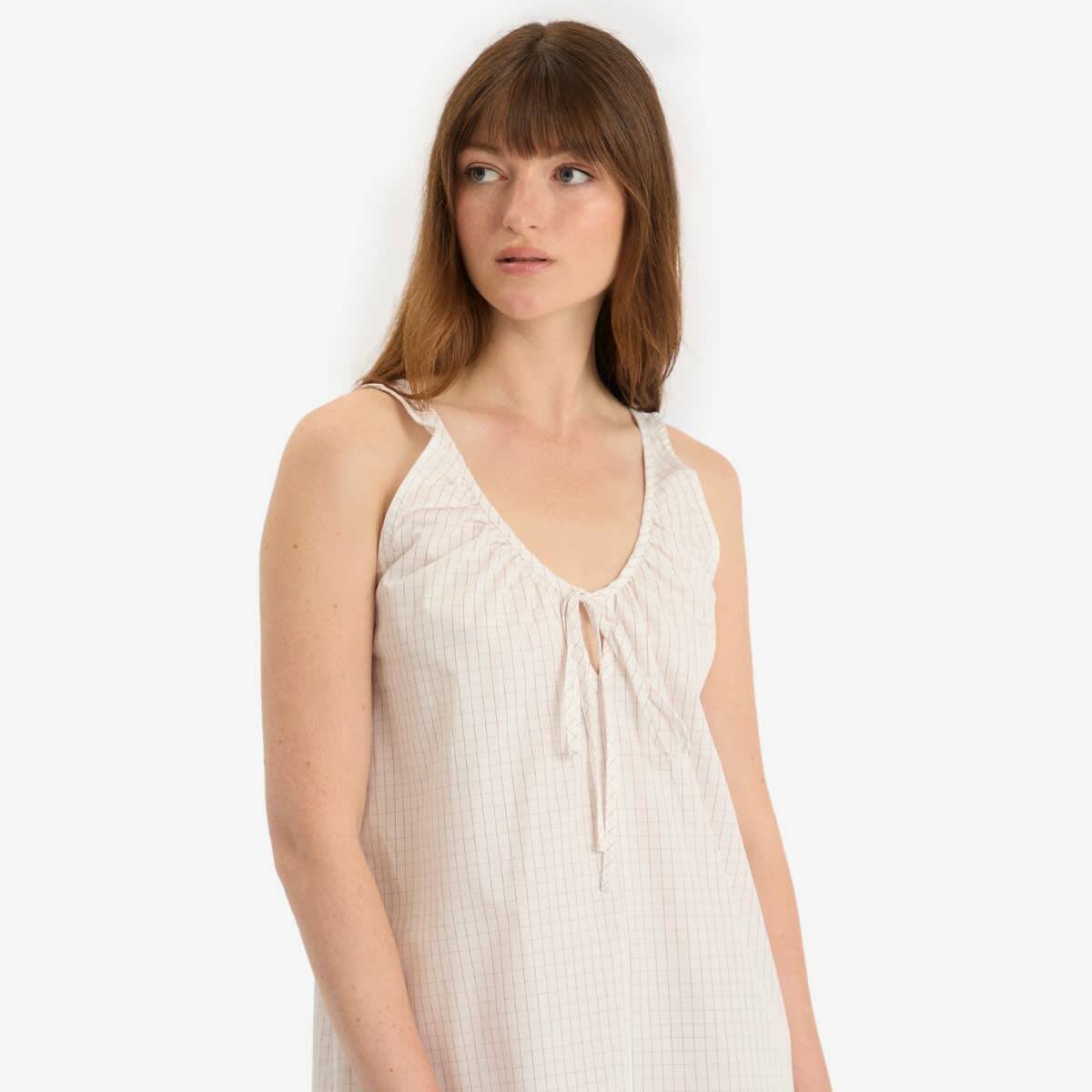 Fruity Booty Women's Check Mini Dress in Red/White