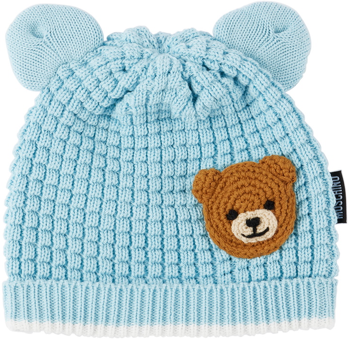 Photo: Moschino Baby Blue Teddy Bear Beanie