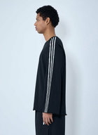 Y-3 Striped Shoulder Cotton T-Shirt