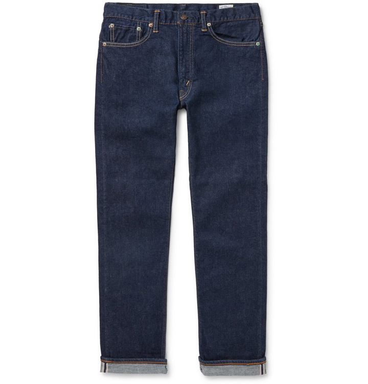 Photo: OrSlow - 107 Slim-Fit Stretch-Denim Jeans - Blue