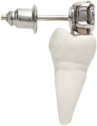 Simone Rocha White Porcelain & Crystal Tooth Earrings