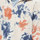 General Admission Men's Skipper Collar Shirt in Natural Tie Dye