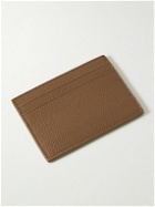 SAINT LAURENT - Cassandre Logo-Debossed Full-Grain Leather Cardholder
