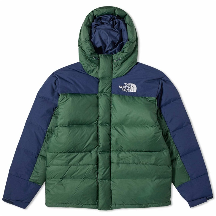 Photo: The North Face Men's Himalayan Down Parka Jacket in Pine Needle/Summit Navy