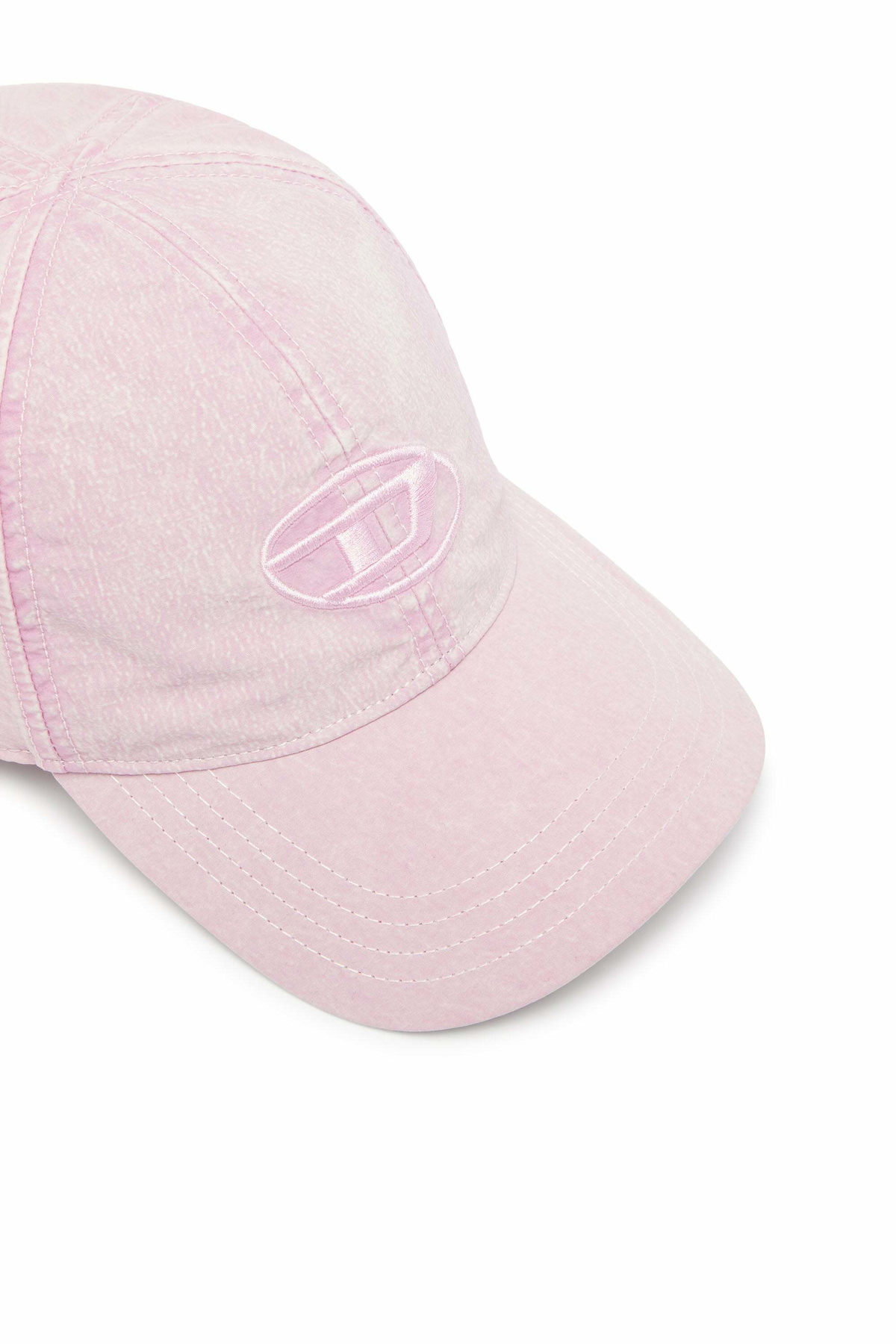 Diesel Baseball cap with embroidered Oval D - Caps Mens in Pink
