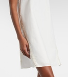 Posse Alma lace-trimmed cotton minidress