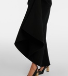 Givenchy Draped wool-blend crêpe gown