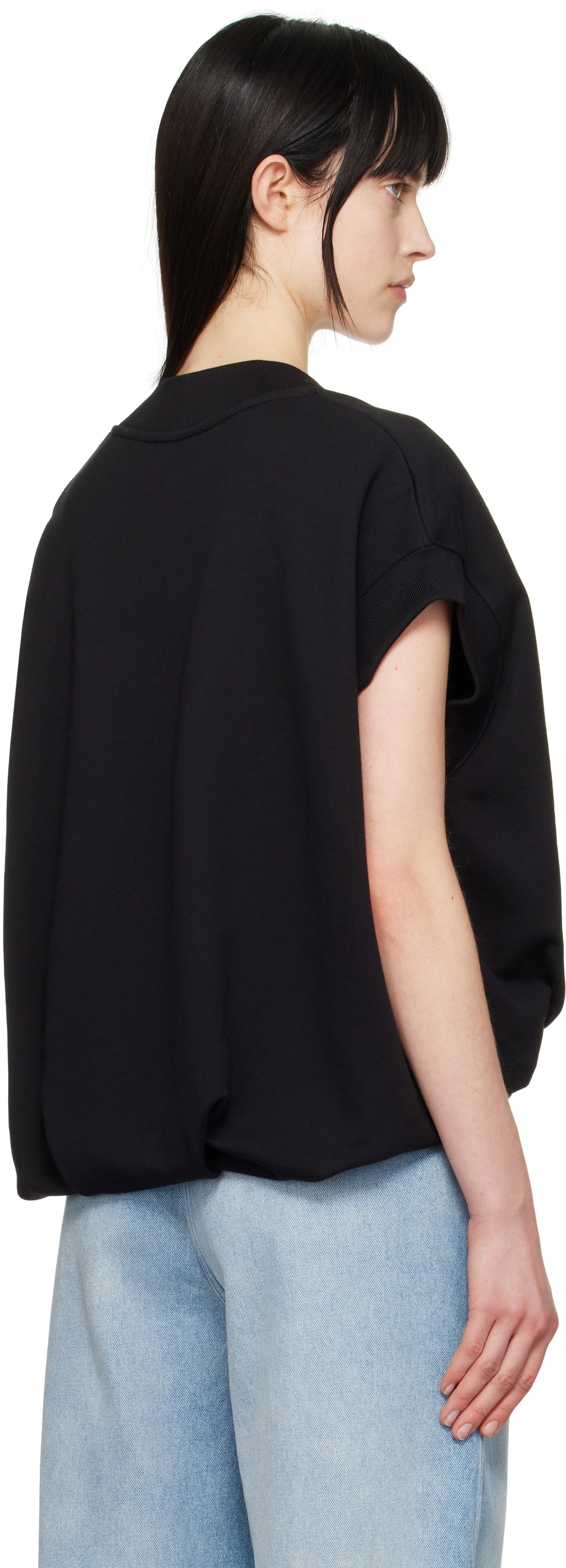 Dries Van Noten Black V-Neck Vest