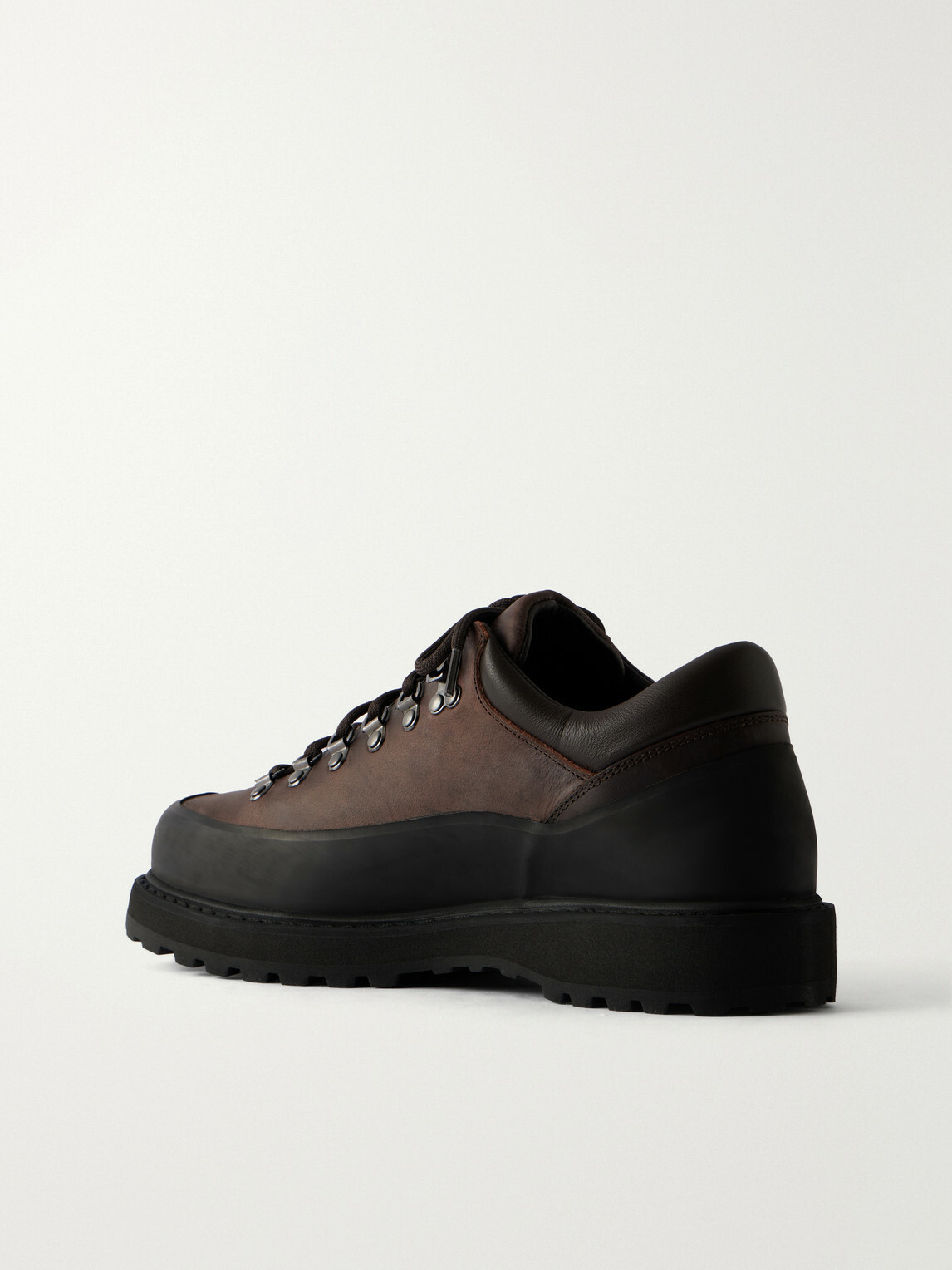 Diemme - Cornaro Gomma Rubber-Trimmed Waxed-Leather Hiking Boots - Brown