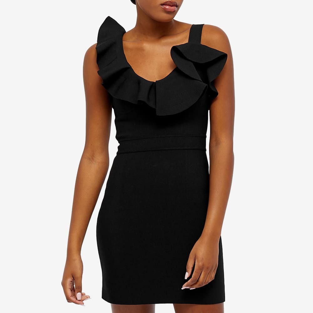 Alexander McQueen Women's Knit Mini Dress in Black Alexander McQueen