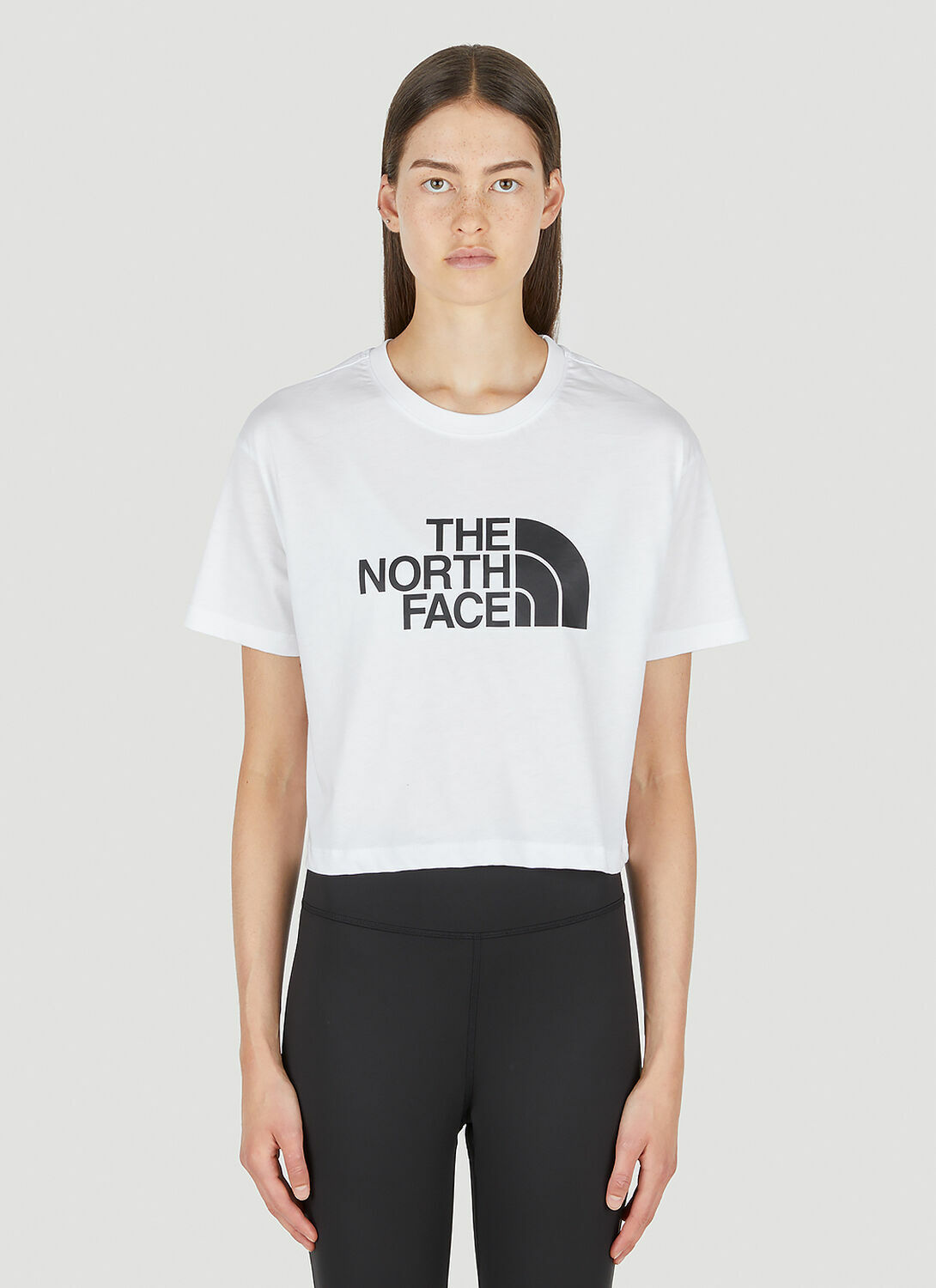 The North Face Logo Print Cropped T-Shirt