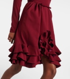 Giambattista Valli Ruffled silk crêpe minidress