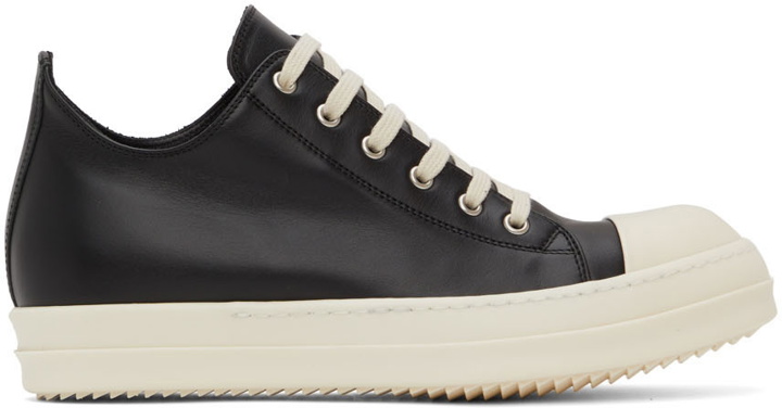 Photo: Rick Owens Black Leather Sneakers