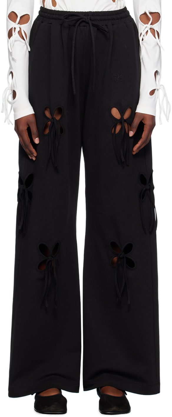 J.Kim Black Petal Lounge Pants