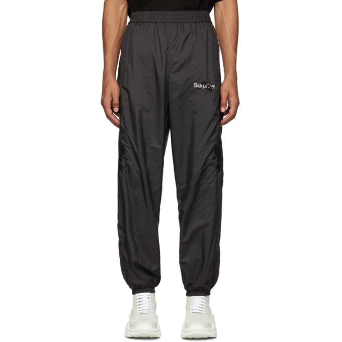 Photo: Doublet Black Chaos Embroidery Track Pants
