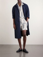 Kardo - Olbia Straight-Leg Cotton Drawstring Shorts - Gray